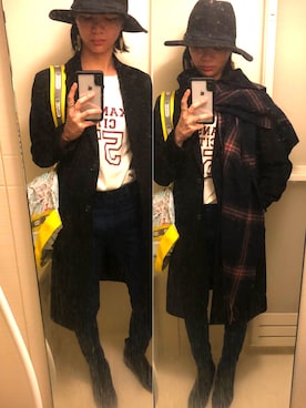 「アイテム（イヤリング）」を使った、ボンボンさん（レディース・164cm・20代）の秋コーディネート
