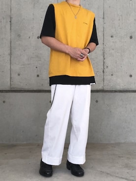 「XANDER ZHOUのアイテム」を使った、shion「RASIC」さん（メンズ・168cm）の夏コーディネート