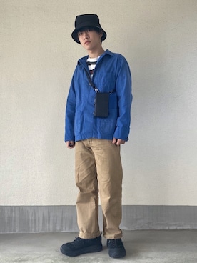 「HOKA（ホカ）のHOKA ONE ONE/ホカ オネ オネ　TOR ULTRA LOW WP/トールウルトラローウォータープルーフ（スニーカー）」を使った、shion「RASIC」さん（メンズ・167cm）の春コーディネート