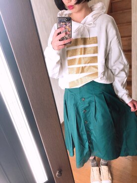 「くつした」｜「アイテム（スリッポン）」を使った、ともさん（レディース・167cm）の春コーディネート