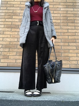 「タートル」｜「アイテム（アクセサリー）」を使った、maiさん（レディース・164cm）の冬コーディネート