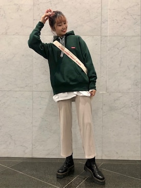 「Champion」｜MILKFED. HEAD OFFICEさん（レディース・170cm）の冬コーディネート