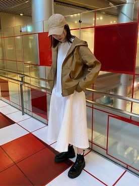 「MILKFED.（ミルクフェド）のアイテム（その他アウター）」を使った、MILKFED. HEAD OFFICEさん（レディース・170cm）の春コーディネート
