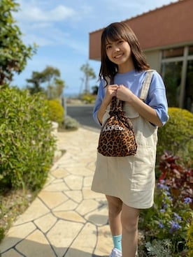 「MILKFED.（ミルクフェド）のアイテム（サロペット/オーバーオール）」を使った、MILKFED. HEAD OFFICEさん（レディース・157cm）の春コーディネート