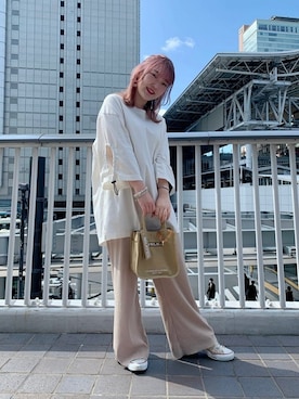 「アイテム（キーホルダー）」を使った、MILKFED. HEAD OFFICEさん（レディース・154cm）の春コーディネート