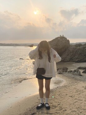 「SVEC（シュベック）のカンフーシューズ kung fu Shoes / ストラップパンプス（バレエシューズ）」を使った、yuuさん（レディース・160cm）の春コーディネート