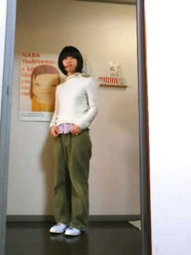 「PORTLAND（ポートランド）のアイテム」を使った、can*さん（レディース・155cm）の冬コーディネート