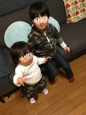 can*さん（キッズ・110cm）の冬コーディネート