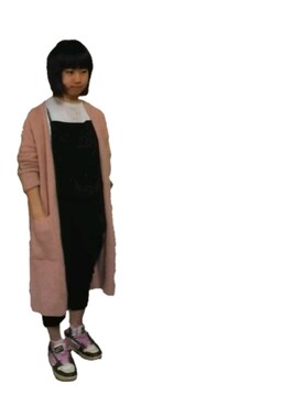 「コーディガン」｜「アイテム（オールインワン・サロペット）」を使った、can*さん（レディース・155cm）の冬コーディネート