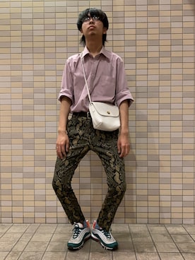 「蛇柄」｜たよさん（メンズ・173cm）の春コーディネート