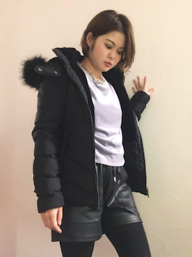 「アイテム（口紅/リップティント/グロス）」を使った、narumi.さん（レディース・148cm・20代）の冬コーディネート