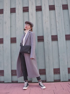 Nao  Yamaguchiさんの「CHESTER LONG COAT」を使ったコーディネート