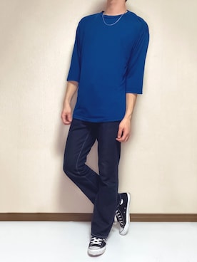 青色コーデのうた⚫️⚪️🔵さんのコーディネート