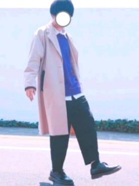 「BASQUE magenta（バスクマゼンタ）のアイテム（スウェット）」を使った、けーたさん（メンズ・178cm）の春コーディネート
