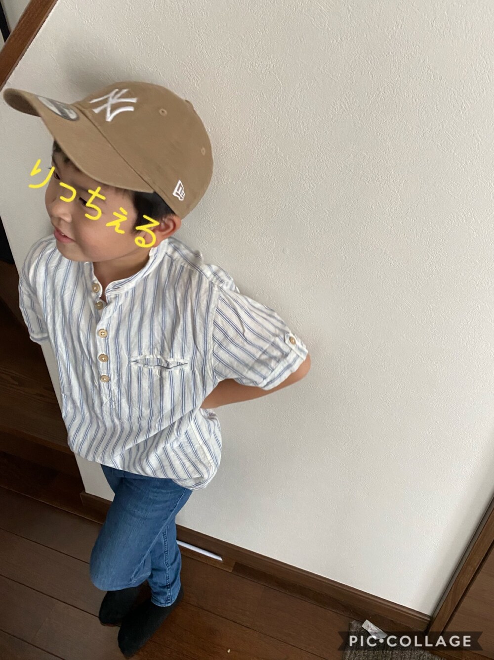 「男の子、夏コーデ、１年生、6歳、キッズコーデ」｜「ZARAのアイテム（シャツ/ブラウス、ホワイト系）」を使った、®︎into!!さん（キッズ・120cm）の夏コーディネートの1枚目の写真
