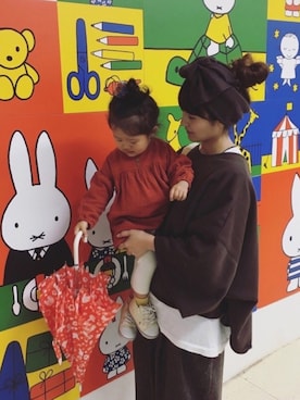 「Miffy（ ミッフィー）のアイテム（その他）」を使った、chocomintさん（レディース・154cm）の秋コーディネート