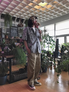 「HUMAN MADE（ヒューマンメード）のアイテム（チノパンツ）」を使った、sounonoさん（メンズ・184cm）の夏コーディネート