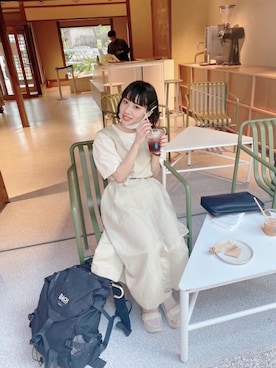 「ブルーボトルコーヒー」｜まちこさんさん（レディース・152cm）の夏コーディネート