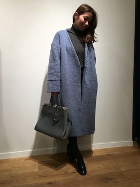 「stylebar」｜「アイテム（その他アウター）」を使った、STYLEDOORさん（レディース・157cm）の冬コーディネート