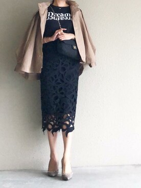 「stylebar」｜「アイテム（その他アウター）」を使った、STYLEDOORさん（レディース・166cm）の秋コーディネート