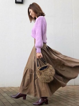 STYLEDOORさん(レディース・161cm)の冬コーディネート