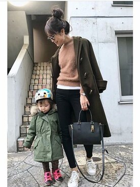 STYLEDOORさん（レディース・171cm）の冬コーディネート