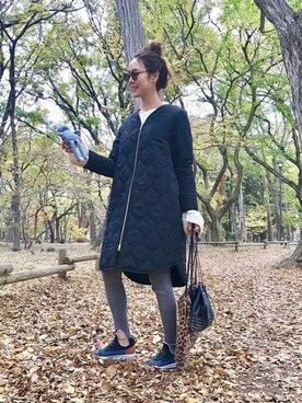 「レギンスコーデ」｜「アイテム（ジャケット/アウター）」を使った、STYLEDOORさん（レディース・171cm）の冬コーディネート