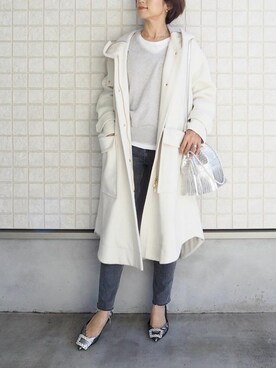 「Emma Taylor（エマテイラー）のアイテム（ダウンジャケット/コート）」を使った、STYLEDOORさん（レディース・153cm）の秋コーディネート