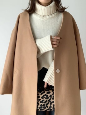 「stylebar」｜「アイテム（ダウンジャケット/コート）」を使った、STYLEDOORさん（レディース・157cm）の秋コーディネート