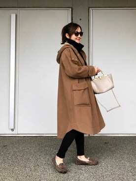 「stylebar」｜「アイテム（ダウンジャケット/コート）」を使った、STYLEDOORさん（レディース・162cm）の秋コーディネート