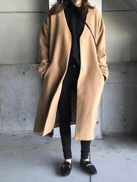 「stylebar」｜「アイテム（ダウンジャケット/コート）」を使った、STYLEDOORさん（レディース・155cm）の秋コーディネート