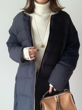 「stylebar」｜「アイテム（ダウンジャケット/コート）」を使った、STYLEDOORさん（レディース・157cm）の冬コーディネート