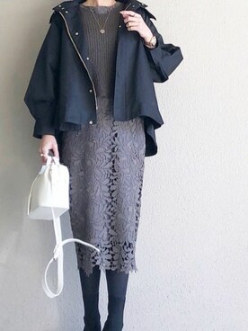 「Emma Taylor（エマテイラー）のアイテム（ブルゾン）」を使った、STYLEDOORさん（レディース・166cm）の冬コーディネート