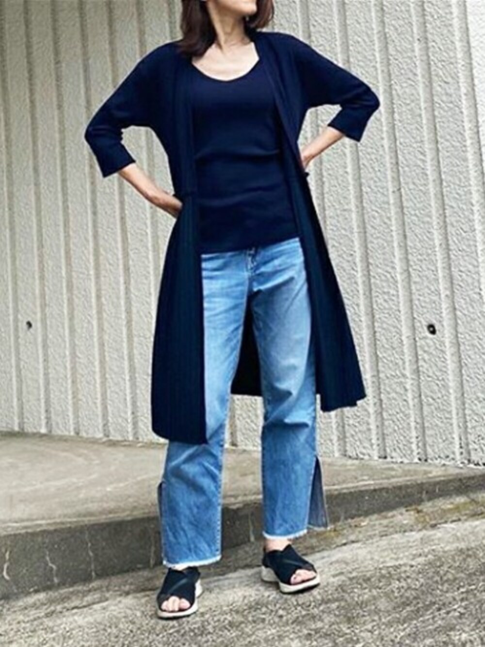 エマテイラー プリーツニットカーディガン Emma Taylor（エマテイラー）の「プリーツニットカーディガン