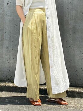 「CIENA（シエナ）のアイテム（パンツ）」を使った、STYLEDOORさん（レディース・162cm）の夏コーディネート