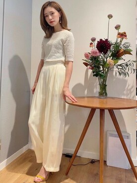「CIENA（シエナ）のアイテム（パンツ）」を使った、STYLEDOORさん（レディース・163cm）の夏コーディネート