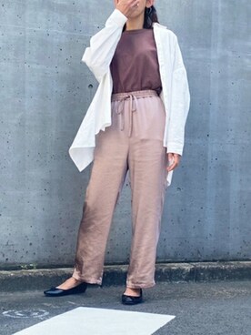 「CIENA（シエナ）のアイテム（パンツ）」を使った、STYLEDOORさん（レディース・165cm）の秋コーディネート