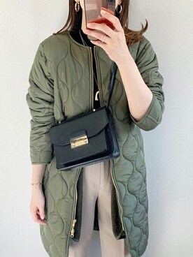 「stylebar」｜「アイテム（その他アウター）」を使った、STYLEDOORさん（レディース・164cm）の秋コーディネート
