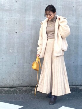 「Ciena」｜「アイテム（ブルゾン）」を使った、STYLEDOORさん（レディース・157cm）の秋コーディネート