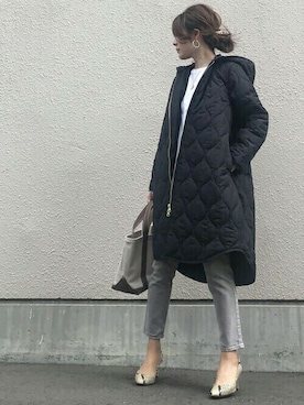 「stylebar」｜「アイテム（その他アウター）」を使った、STYLEDOORさん（レディース・157cm）の冬コーディネート