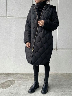 「stylebar」｜「アイテム（その他アウター）」を使った、STYLEDOORさん（レディース・155cm）の冬コーディネート