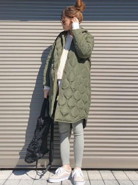 「stylebar」｜「アイテム（その他アウター）」を使った、STYLEDOORさん（レディース・162cm）の冬コーディネート