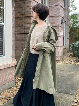 「ライナー取り外し」｜STYLEDOORさん（レディース・168cm）の冬コーディネート