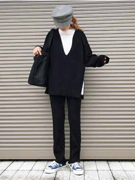 「インナー付き」｜STYLEDOORさん（レディース・162cm）の春コーディネート