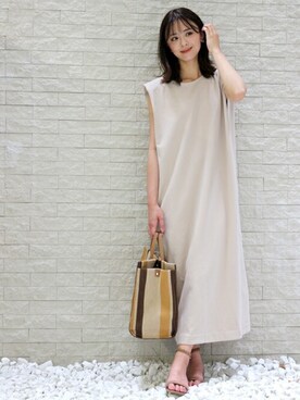 「Ciena」｜「アイテム（ワンピース/ドレス）」を使った、STYLEDOORさん（レディース・157cm）の春コーディネート