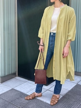 「Ciena」｜「アイテム（ワンピース/ドレス）」を使った、STYLEDOORさん（レディース・163cm）の春コーディネート