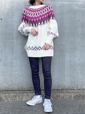 「カウチン」｜STYLEDOORさん（レディース・160cm）の秋コーディネート