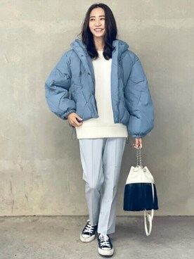 「Ciena」｜「アイテム（ジャケット/アウター）」を使った、STYLEDOORさん（レディース・158cm）の冬コーディネート