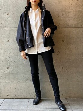 「エマテイラー」｜「アイテム（ブルゾン）」を使った、STYLEDOORさん（レディース・165cm）の冬コーディネート