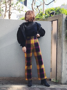 Nomura Karin Fionaさん（レディース・171cm）の秋コーディネート